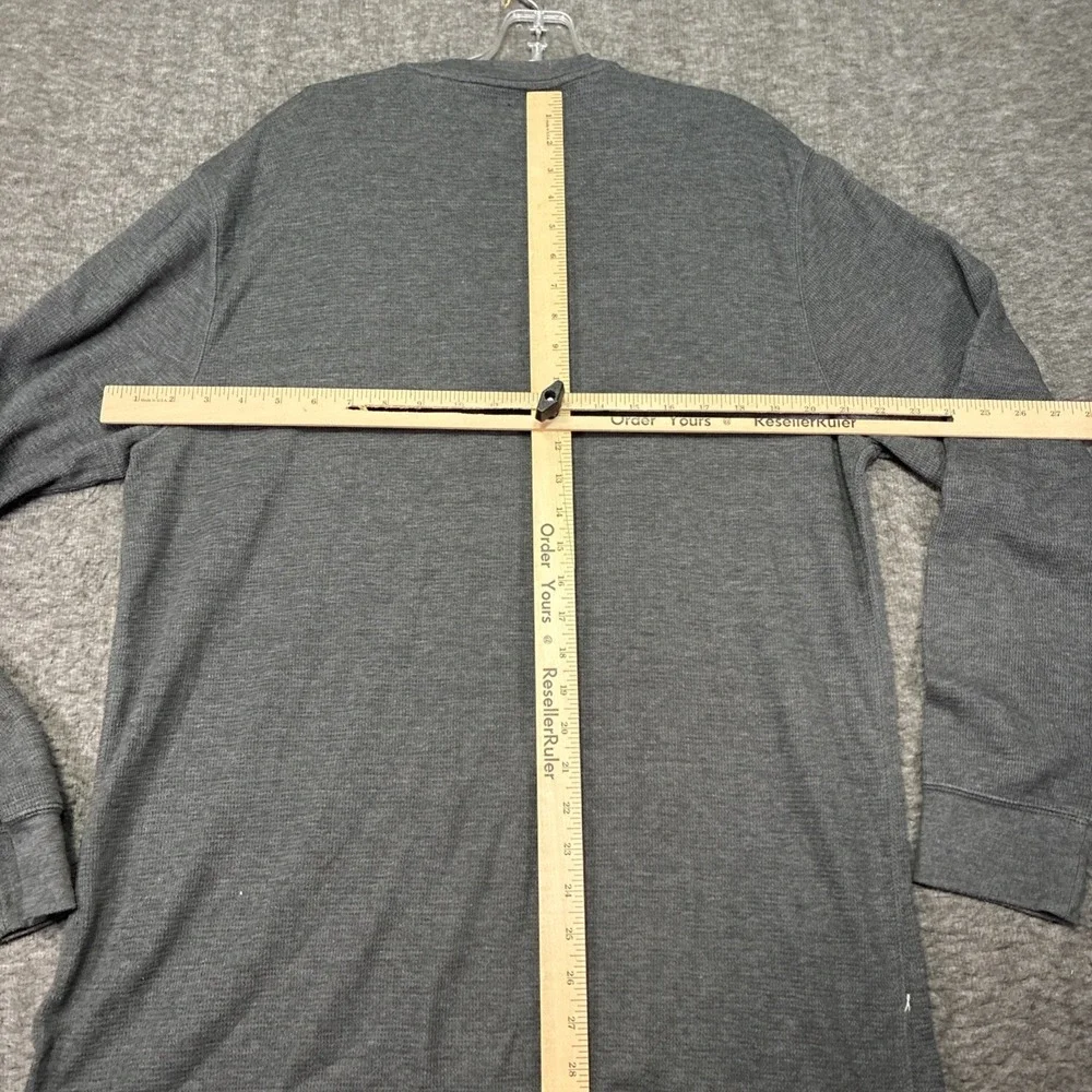 POLO RALPH LAUREN Thermal‎ Shirt Men's XL Gray Long Sleeve Crew Neck 100% Cotton